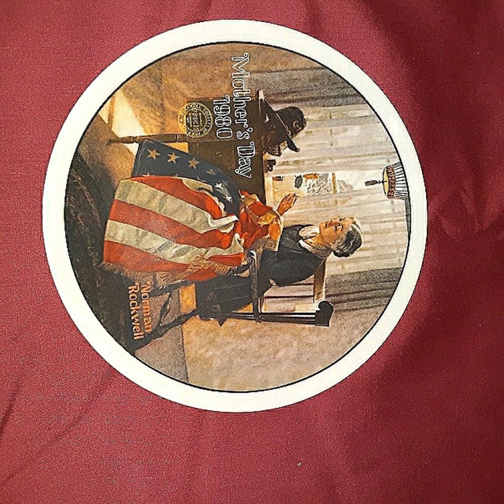 Norman Rockwell Mother's Day Plate